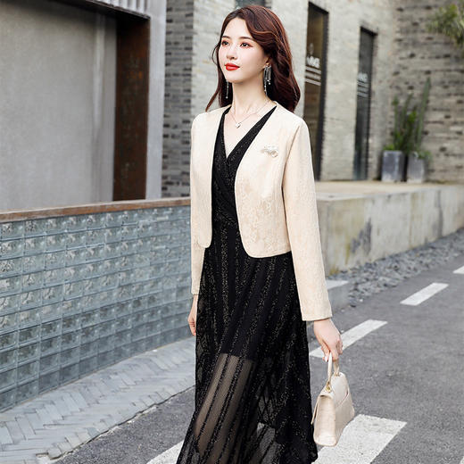 蕾丝小披肩短外套秋装HR-CME2016AB 商品图0