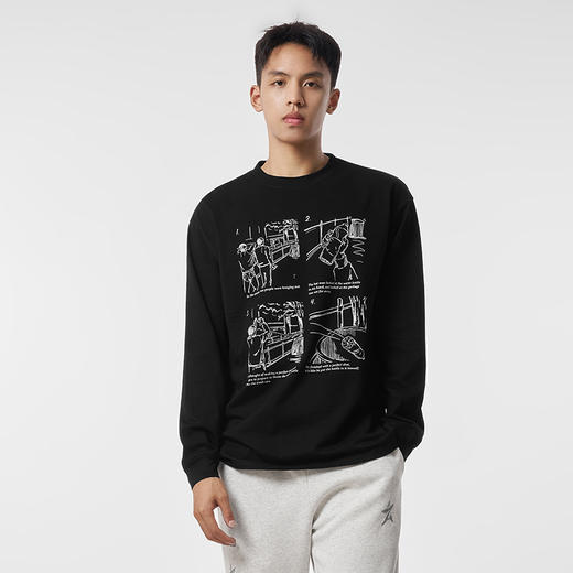 【秒杀】有志者UZIS 训练运动针织纯棉长袖SHOT 商品图1