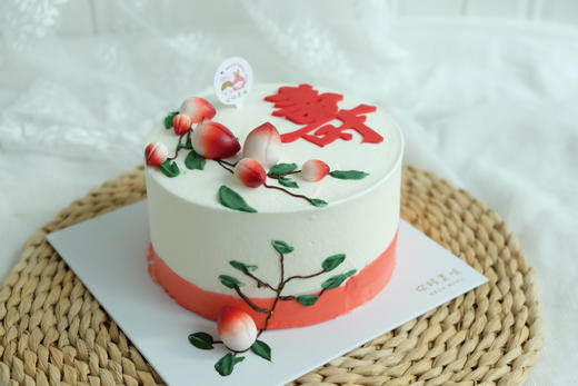 简约高级寿桃祝寿款式 商品图1