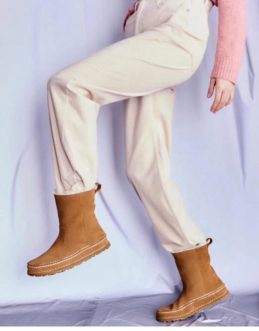 1023-2 巨舒适博肯中筒雪地靴 牧羊靴 牛反绒面 皮毛一体内里 巨好穿 首日包邮 商品图12