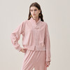 谜底立领卫衣开衫长袖2025年冬季新品裸粉色趣味拉链女254MV1672 商品缩略图0