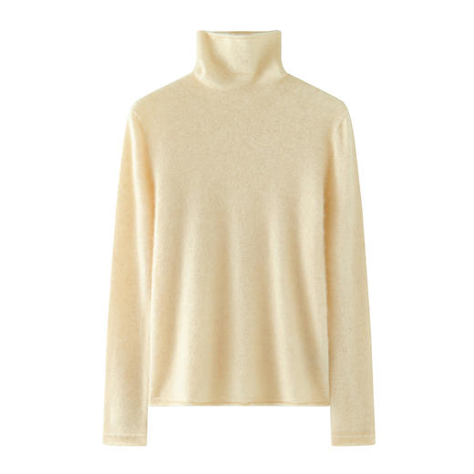 【清河羊毛羊绒专场】鹿展516 女士高领羊绒衫 商品图5