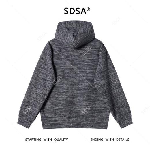 SDSA男士秋冬新款痞帅男装潮牌简约扎染抽绳连帽卫衣百搭时尚上衣 商品图5