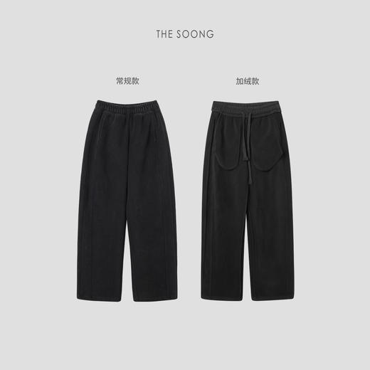 THESOONG"超柔一体奥粒绒"重工定染水洗做旧保暖休闲裤HWKZ8011 商品图0