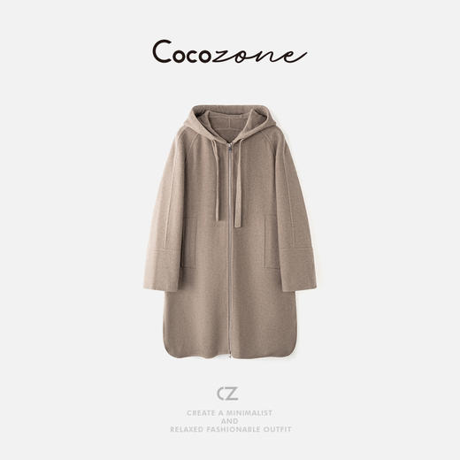 COCO ZONE 刘一一 "肖恩大衣"绵羊毛莱赛尔混纺外套 CD2A2464 商品图0