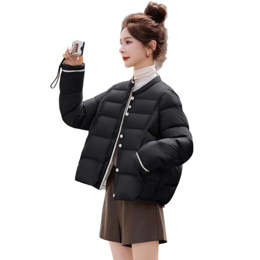 时尚撞色短款羽绒服，保暖90鸭绒外套面包服潮HR-YAX2539 商品图4