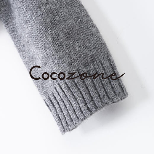 COCO ZONE 刘一一“菱格公式”绵羊毛混纺毛织上衣 CD1A1321 商品图3