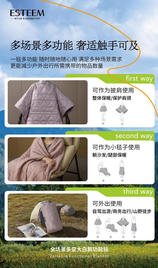 【春上新】10楼宜庭     全场景多变大白鹅功能毯120*155cm   吊牌价999  现价199 商品图4