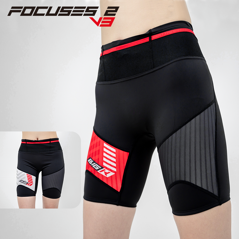 BigK 大K FOCUSES2 V2压缩五分裤 城市跑步 健身训练