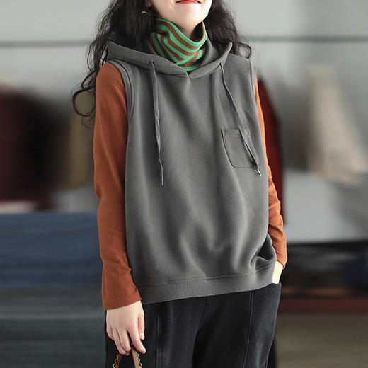 裁缝学苑AQ557秋冬连帽背心纸样马甲卫衣坎肩打版裁剪样板图纸 商品图5