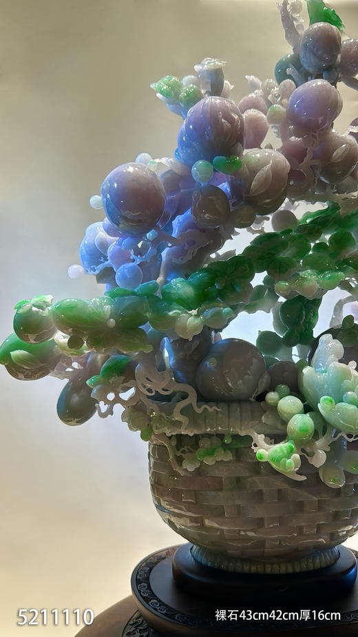 春带彩花篮摆件【5211110】 具体价格微信咨询 商品图0