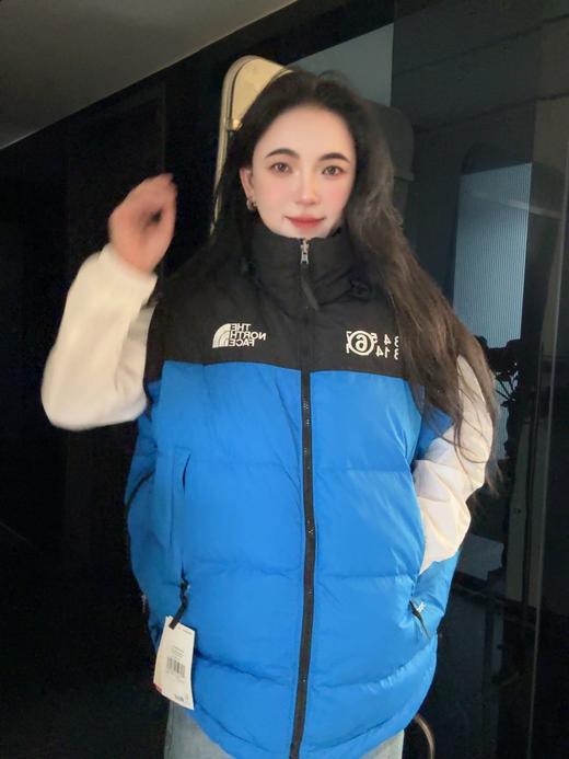 羽绒拼色夹克背心（蕾姐蓝色M黑色S参考） 商品图2