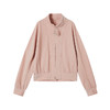 谜底立领卫衣开衫长袖2025年冬季新品裸粉色趣味拉链女254MV1672 商品缩略图4