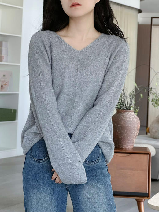 【v领金豆羊绒衫】品牌定制款  单穿内搭都很好看 不挑身材~ 商品图5