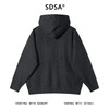 SDSA秋冬新款痞帅男装韩版简约拼接拉链抽绳连帽毛衣开衫外套百搭 商品缩略图5