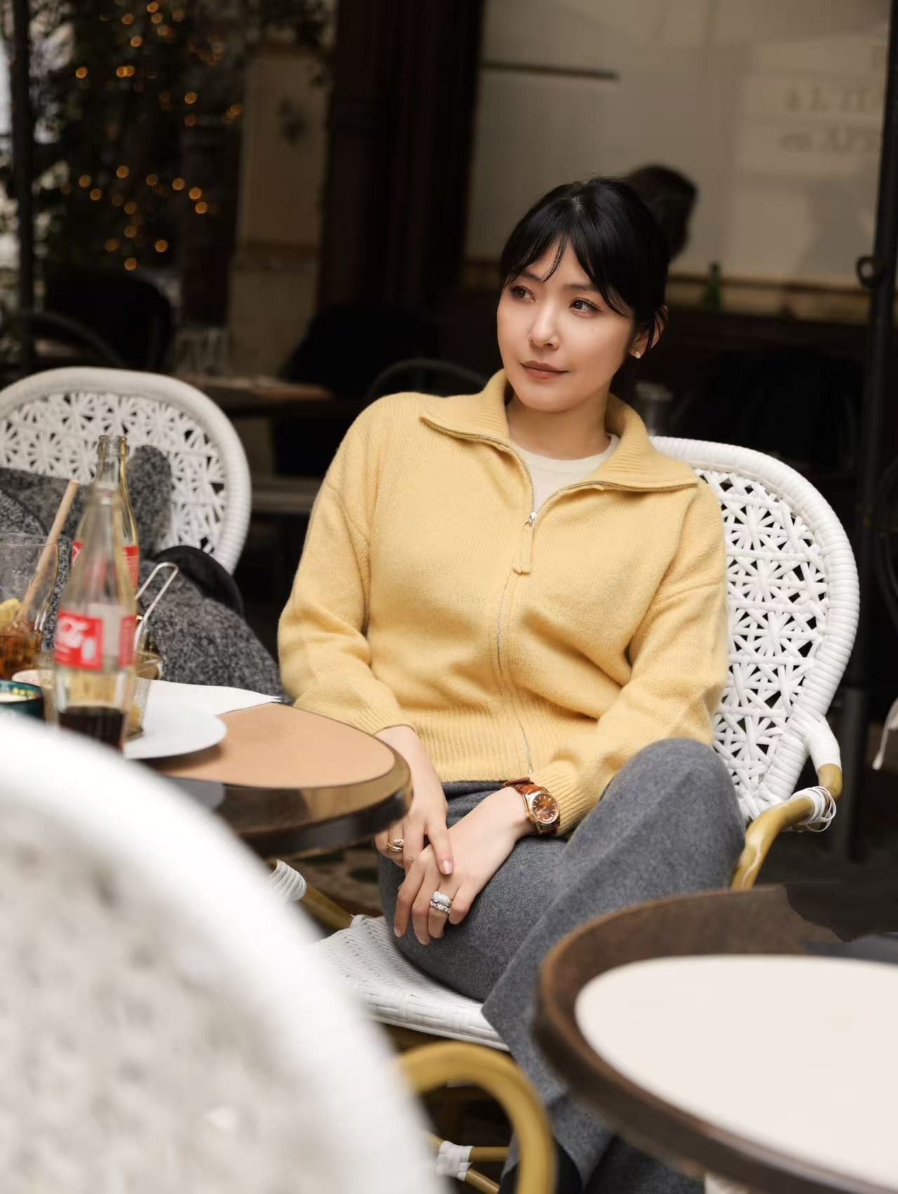 MAISON COVET丝羊绒拉链夹克