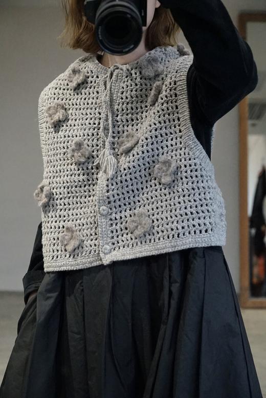 Tumugu 羊毛针织背心(2色可选) 商品图1