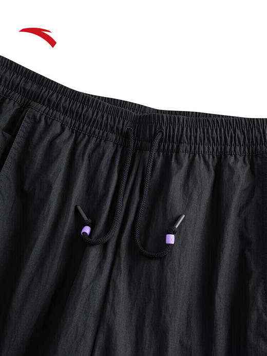 安踏凯里·欧文系列丨潮流美式休闲长裤男女直筒阔腿裤172531513 基础黑-2 商品图2