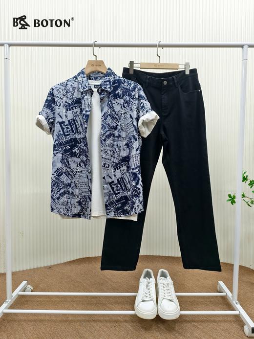 【第2件半价！尾货清仓不退换】波顿男士短袖T恤衬衫MT556 商品图3