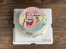派大星B款手绘蛋糕