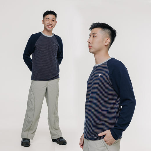 【品牌特惠】ACMEITEM爱棵米 拼色抓绒长袖T恤GAG3340393G 商品图2