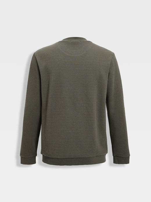 callisto橄榄绿莫代尔混纺卫衣 商品图1