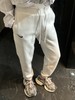 Nk 纯色logo宽松休闲运动高腰加绒卫裤运动裤（DQ5888 ）（蕾姐灰色M！黑色S参考白色S） 商品缩略图2