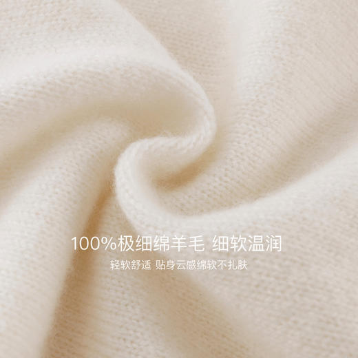 【100%绵羊毛】马克珍妮女童花边POLO领针织毛衣2025年冬装新款551893 商品图2