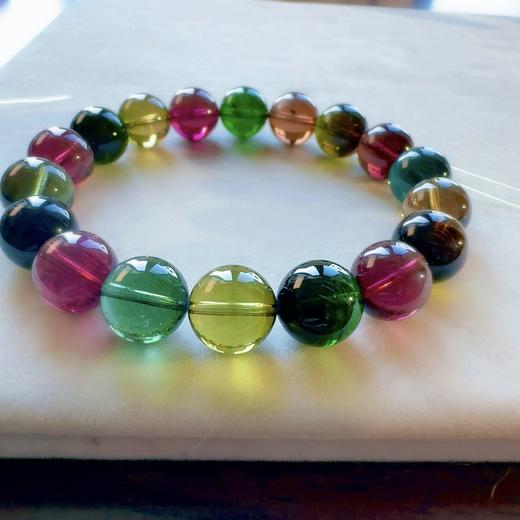 11.4mm单圈老矿碧玺手串 商品图0