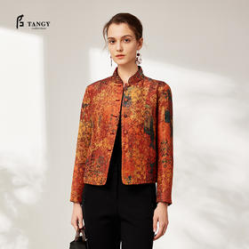 TANGYcollection2025冬季新品商场款中国风锦俗女士短外套L254027