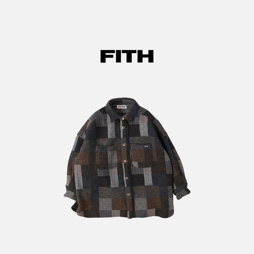 日本FITH童装 棉纺花呢 PLAID 格纹衬衫 商品图1