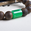 xy0640，沉香+冰绿翡翠桶珠手串 商品缩略图5