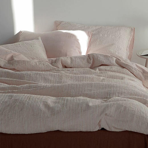 顶柔全棉色织提花四件套TJ1600，精选全棉材质，触感柔软亲肤，透气又吸汗 商品图2