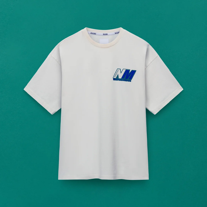 Napapijri 中性徽标印花 Ocelot 棉质圆领短袖平纹针织T恤 白色 NP0A4HEWN1A