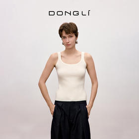 东黎 • 你本珍贵 万物共生-背心 山羊绒女士打底方领背心 5484
