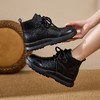 头层牛皮靴子女2025新款秋冬皮靴真皮软底系带短靴厚底防滑马丁靴 商品缩略图2