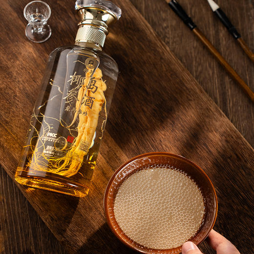 【每一瓶都浸泡一根5年的人参】椰岛参酒-龙马参珍52%vol 露酒 500ml*2 商品图3