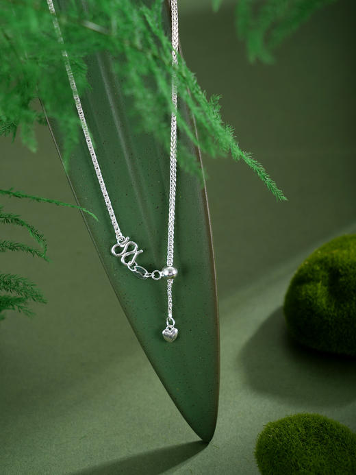 子佩集【福叠富贵】S990银套链【QFTL017】花丝珐琅彩蝴蝶项链2510 商品图8