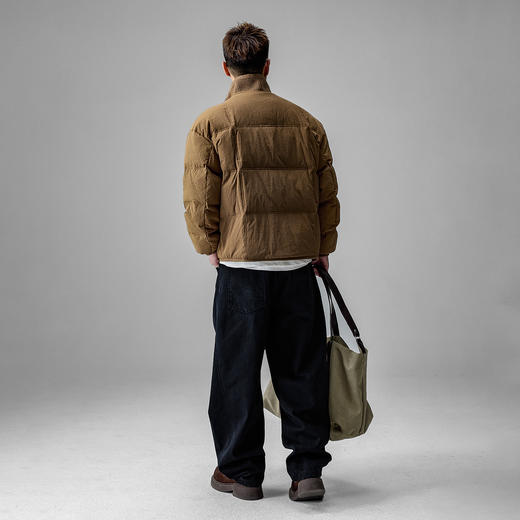 徐太浪【cleanfit 白鸭绒】辑行立领羽绒服男冬季厚款防寒服外套 商品图3