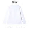 26T30152SDSA男士秋冬新款痞帅男装韩版简约纯色割破圆领长袖T恤时尚休闲 商品缩略图4