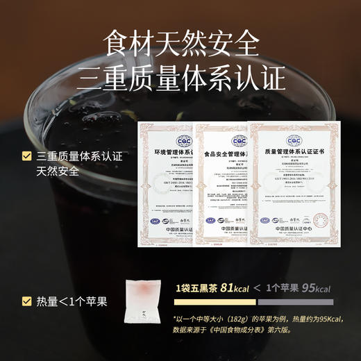 【五黑茶】九蒸九晒黄精 桑葚黑豆黑米黑枸杞20g真材实料以黑养黑 商品图4