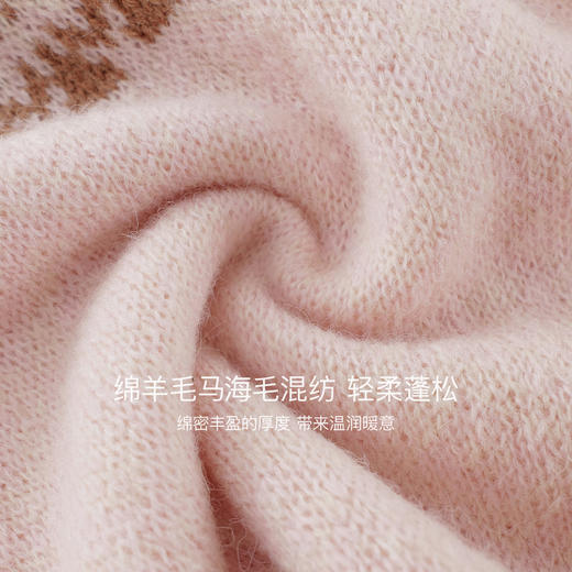 马克珍妮女童费尔岛提花绵羊毛针织毛衣2025年冬装新款551950 商品图4