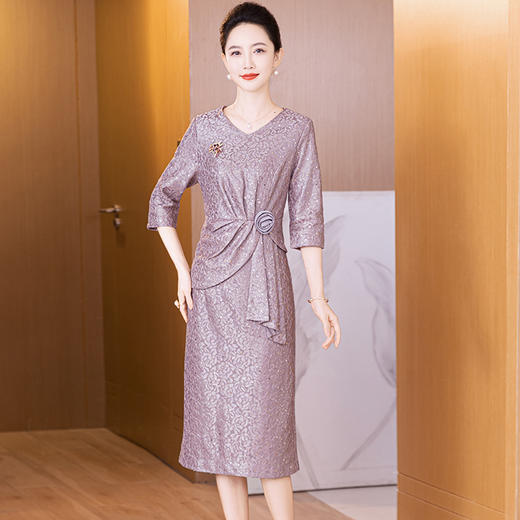 LC 2547连衣裙礼服蕾丝亮片裙 商品图0