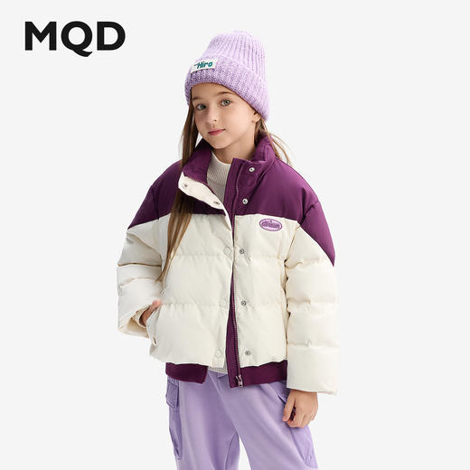 【秒】【MQD】【三防】童装女童羽绒服2024冬新款立领宝宝保暖外套儿童上衣 商品图1