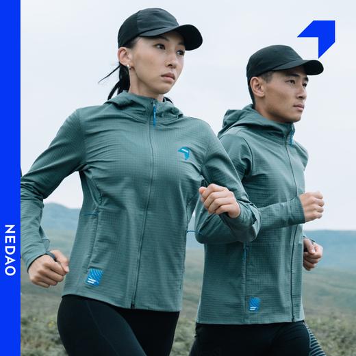 内道能量方格PLUS软壳3.0防风保暖透气带帽跑步男马拉松外套 商品图0