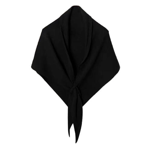 蚕语天堂羊毛混纺纯色三角披肩围巾(多色) 商品图3