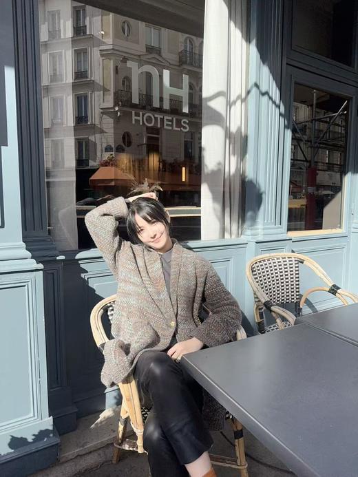 MAISON COVET纯山羊绒翻领外套上衣 商品图2