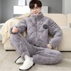 【GZ】无忧购男士三层夹棉加厚加绒家居服睡衣套装（截单后7天发货) 商品缩略图1