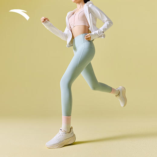 安踏（ANTA）叶子丨跑步鞋女子缓震回弹运动鞋厚底增高轻便跳绳鞋女122535515 纸莎白-1 商品图4