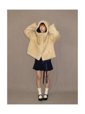 Kaiy Xiao 爱斯基摩人系列 连帽小熊壳子毛绒双面外套